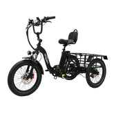 ONESPORT OT30 Three-wheeled Electric Bike - 500W Motor 48V 13AH Battery 20 Inch Tires Hydraulic Brakes - Black